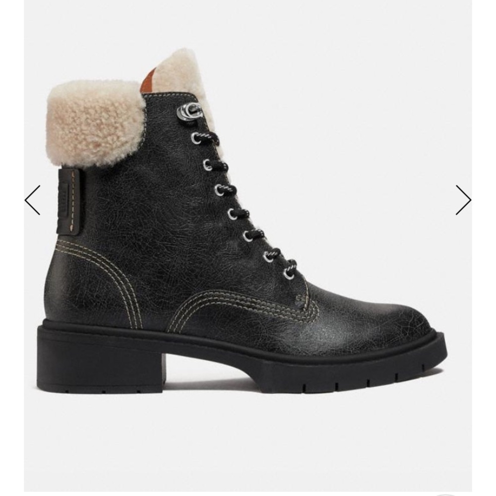Size 10 Coach Lorimer Bootie w Shearling